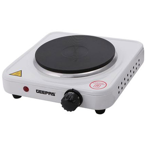 Geepas 1000W Single Hot Plate for Flexible & Precise Table Top Cooking Model No. GHP32013