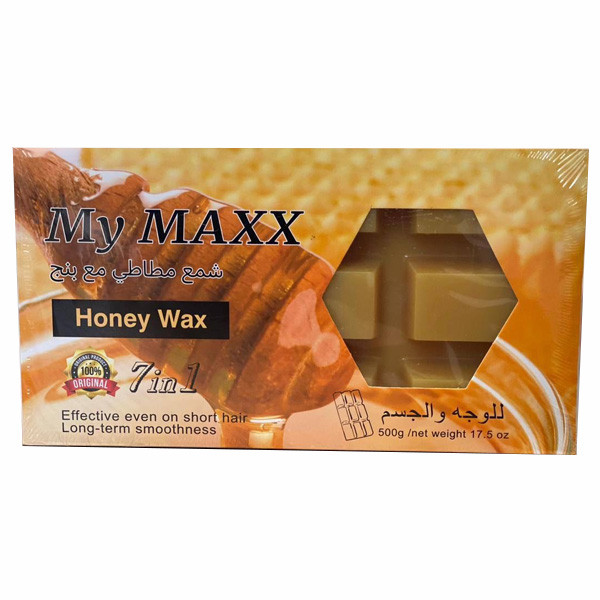 My Maxx Honey Wax Hair Removal, Effective Even on Short Hair, Long-Term Smoothness, 7 in 1, 500gr