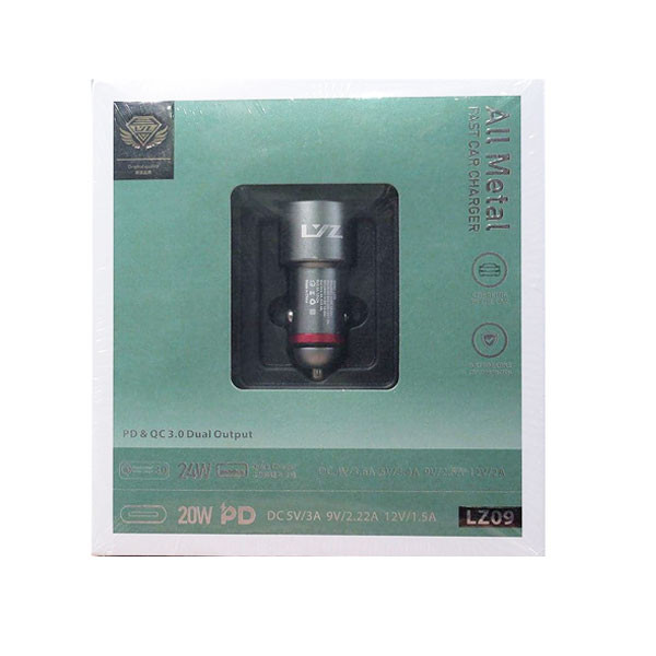 LYZ All Metal Full Compatible Fast Car Charger Model No. LZ09