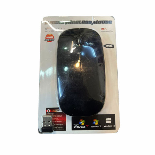 OEM Wireless Mouse, 2.4GHz with USB Receiver, Black Color