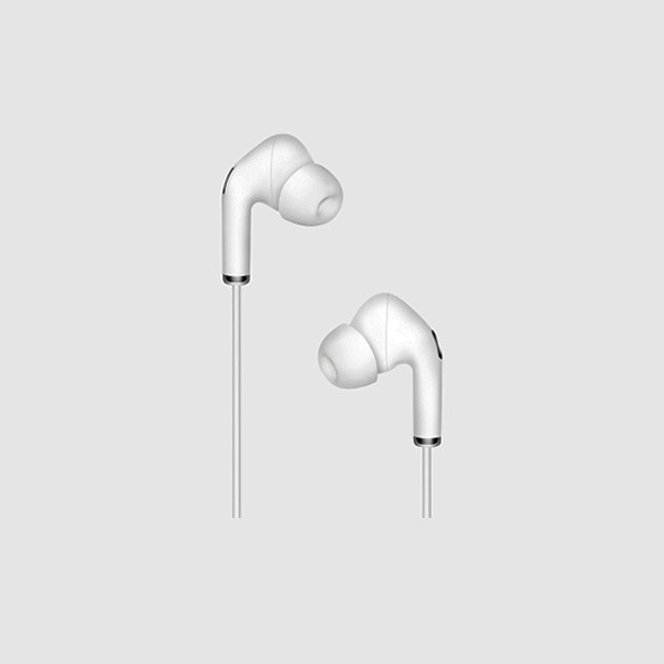 Calk In Ear Earphone, White Color, Model No. YE025
