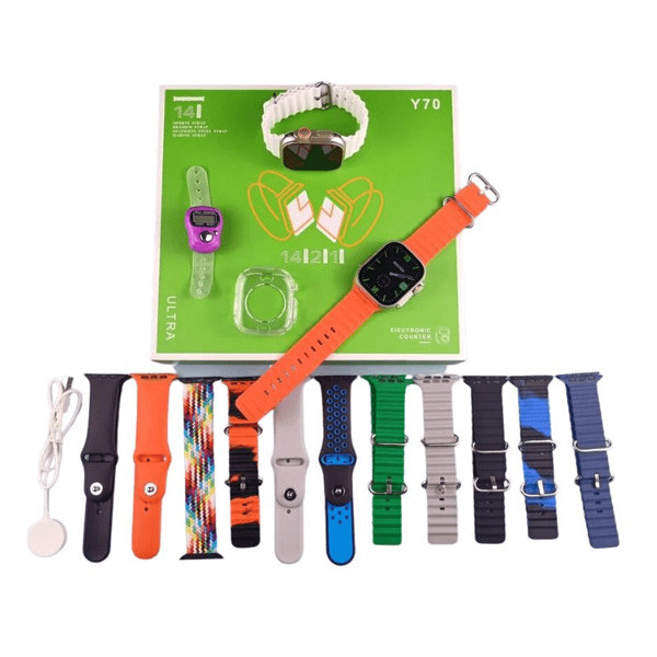 Y70 Ultra Smartwatch With 13 Straps
