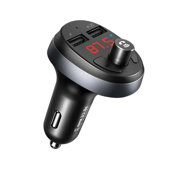 Mcdodo Bluetooth FM Transmitter Car Charger 5V 3A Fast Charge, Black Color