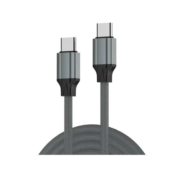 Ldnio Fast Charging Data Cable, 65W, Type-C To Type-C, 1m, with Preventing Overheating Feature - Grey Color, Model No. LC441C