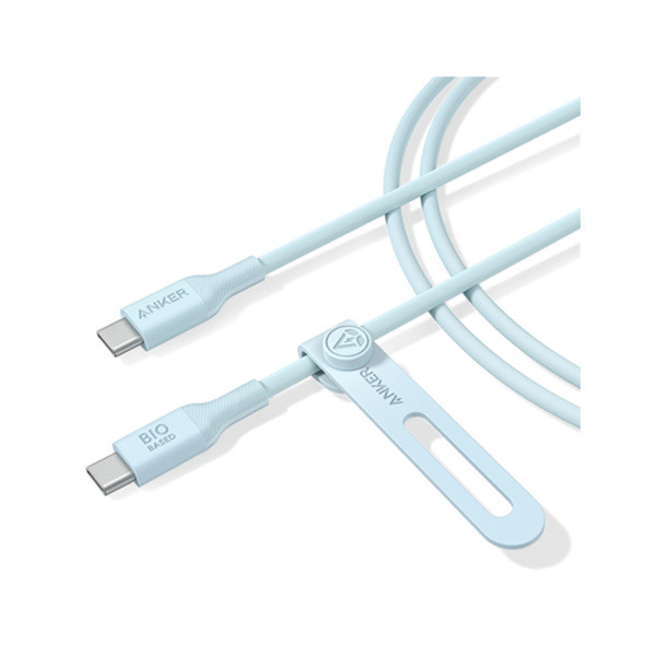 Anker 544 USB-C to USB-C Cable Bio-Based 6Ft, Blue Color, Model No. A80F2H31