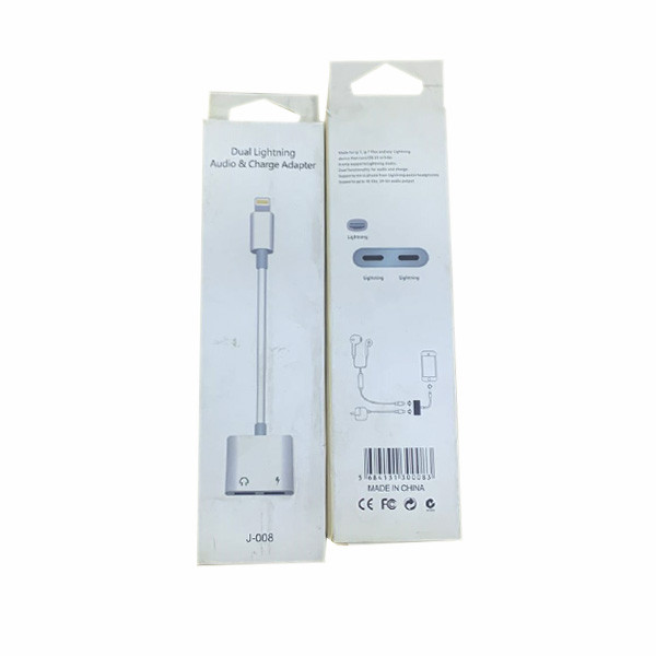 OEM Dual Lightning Audio & Charge Adapter Model No. J-008