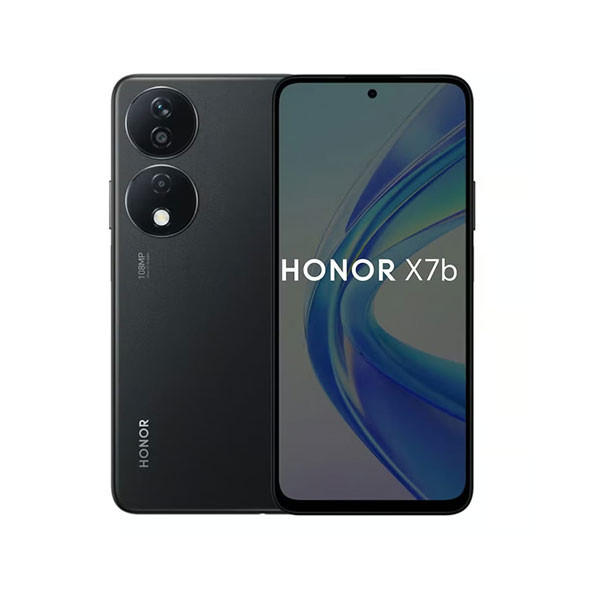 Honor X7b 6GB Turbo RAM + 256GB Storage, 108MP Triple Camera, 6.8 Inch 90Hz Display, 6nm Snapdragon Processor, Dual SIM, Android 13, Midnight Black Model No. CLK-LX2