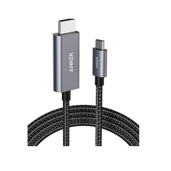 Anker USB-C to HDMI Nylon Cable 6ft, BlackColor, Model No. A8730H11