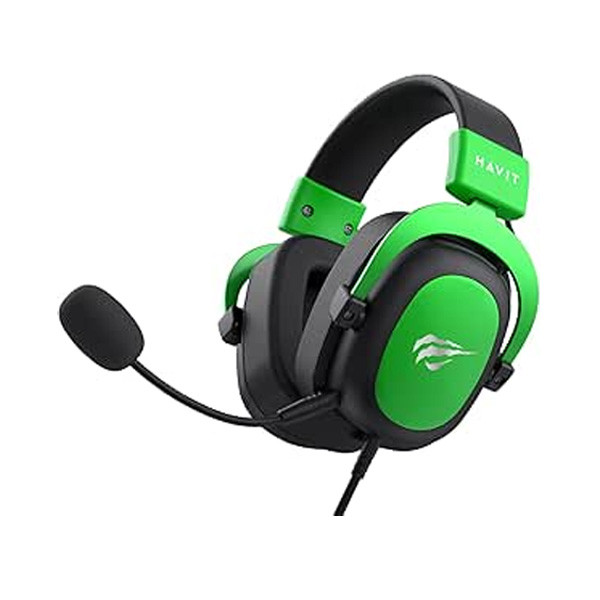 Havit Wired Gaming Headphone, Black & Green Color, Model No. H2002d