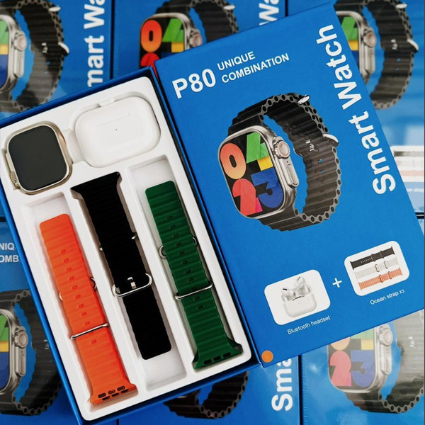 P80 Smartwatch With IPS Screen & 7day Battery Life