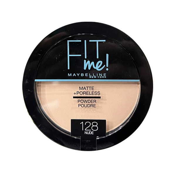 MAYBELLINE New York Fit Me Matte + Poreless Powder, 128 Nude, 12gm