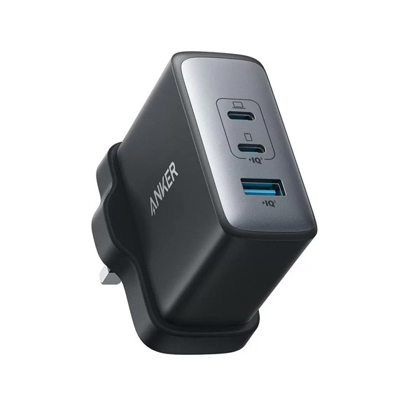 Anker 736 Nano II 100W 3-Ports Charger, UK Plug, Black Color, Model No. A2145K11