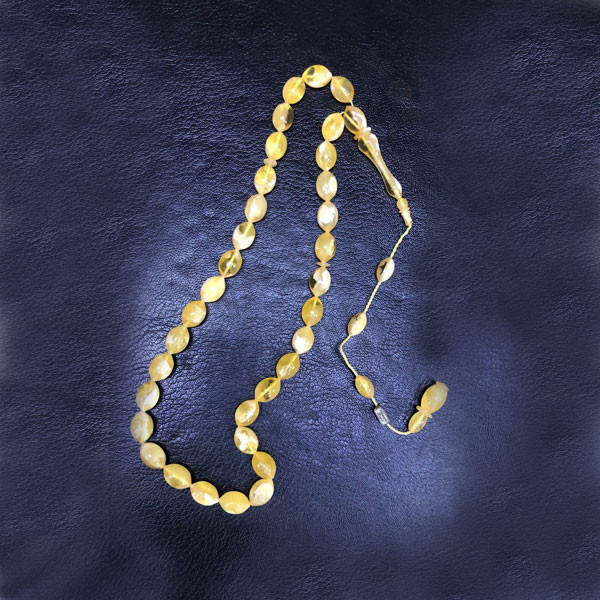 Hand Made Amber Rosary Bologna Electrolyte (23,5gr) with Amber Beads & Ornaments Finishing