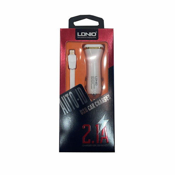 Ldnio Auto ID Dual USB Car Charger Micro 2.1A Model No. DL-219