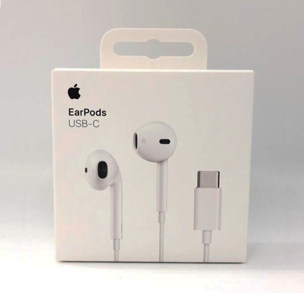 Apple USB-C Wired Earpods for iPhone 15 Pro Max, White Color