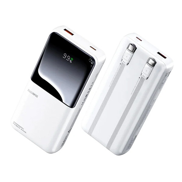 Remax Cynlle Series 10000mAh PD+QC Fats Charging Power Bank, PD 20W+QC 22.5W, White Color, Model No. RPP-679