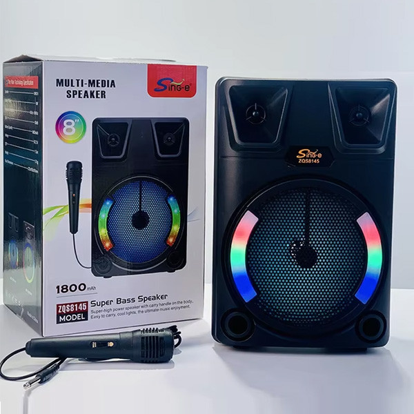 Sing-E Super Bass Speaker 3" Solar Camp Light Model No. ZQS-1348