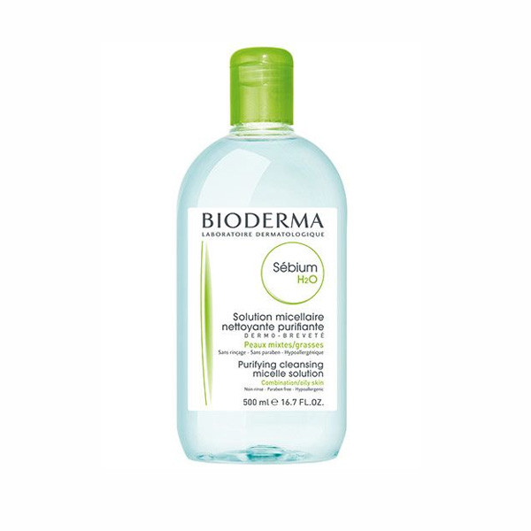 Bioderma Sebium H2O Cleansing Solution Oily Acne Skin 500ml