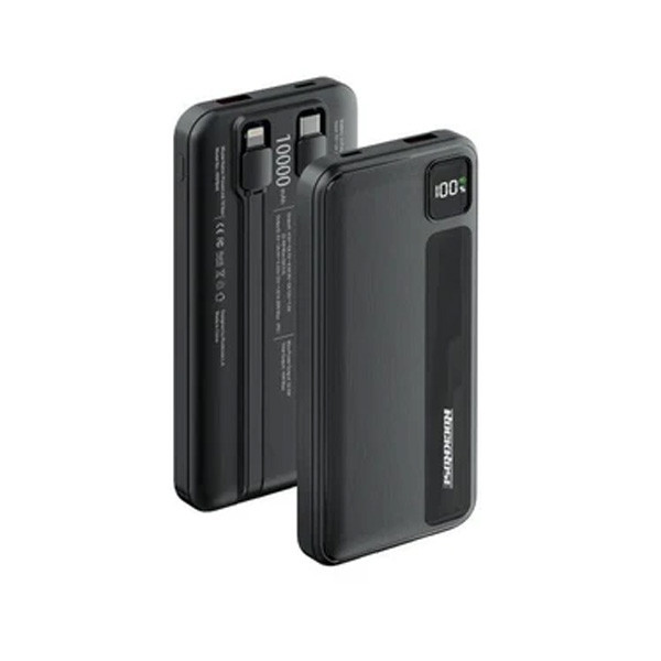 Rockrose PowerLink 10 Neo Quick Charge Power Bank 10000mAh 22.5W, Black Color, Model No. RRPB46