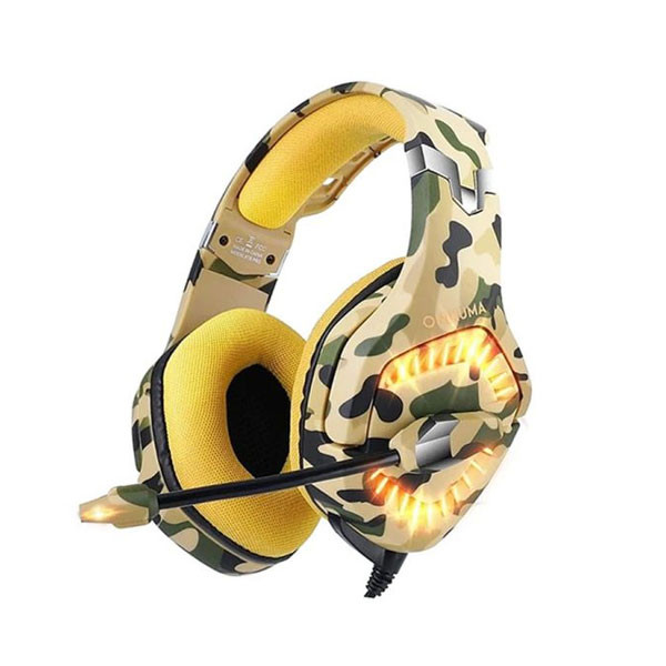 Onikuma Professional Gaming Headset Wired, Camouflaged Model No. K1B PRO