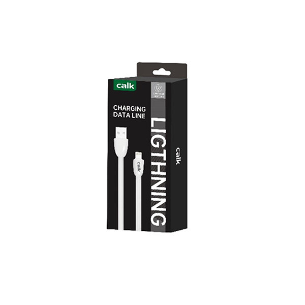 Calk Lightning Charging Data Line Cable, White Color, Model No. XC054