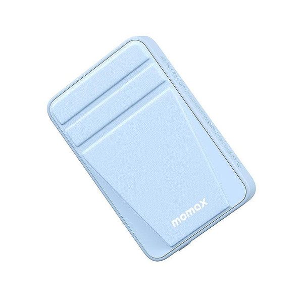 Momax Q.Mag Power 15 Magnetic Wireless Battery Pack with Stand 10000mAh, Blue Color, Model No. IP121B