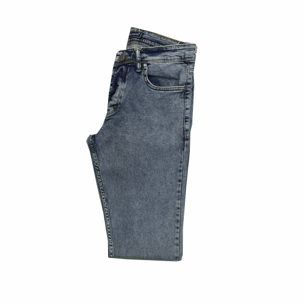 Lacoste Blue White Color Washed Out Jean Straight Line for Men