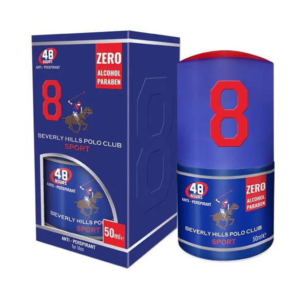 BHPC No 8 Men's Antiperspirant Roll-On 50ml Model No. 7002RU