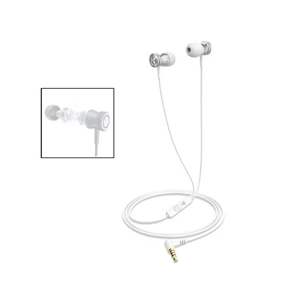 Havit In-ear Earphones Wired 3.5mm, White Color, Model No. E303P
