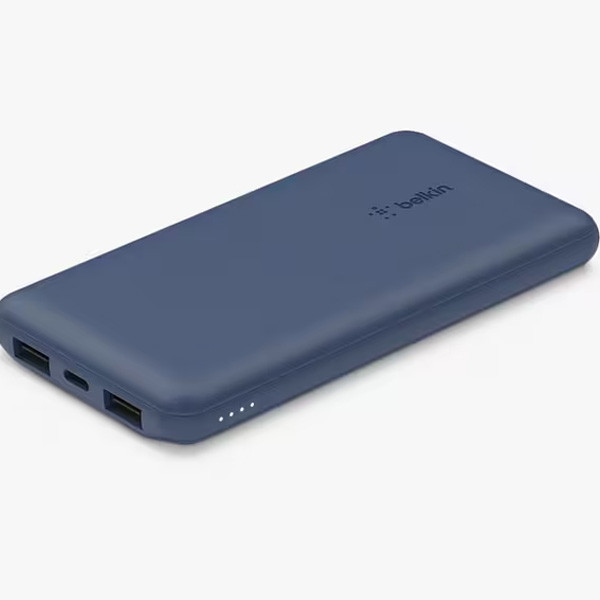 Belkin Boost Charge Power Bank 20K with USB-C 15W, 15cm USB-A to C Cable, Blue Color, Model No. BPB012btBL