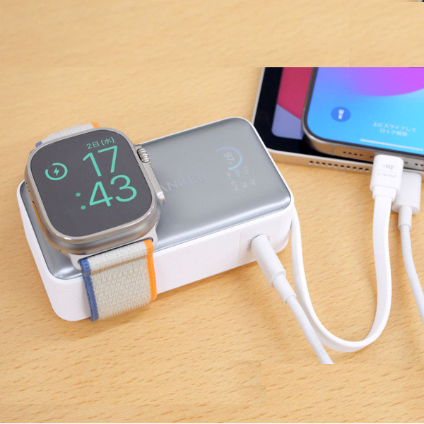 Anker MagGo Power Bank 10000mAh 35W (Phone & Apple Watch), White Color, Model No. A1657H21