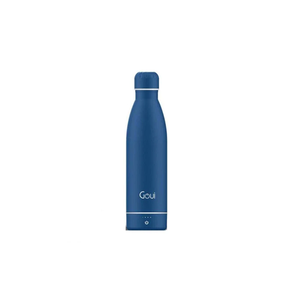 Goui Wireless Charging & Innovative Smarter Bottle Solution, 420ml, 6000MAh, 5W, Midnight Blue/White Color, Model No. G-BOT-NW