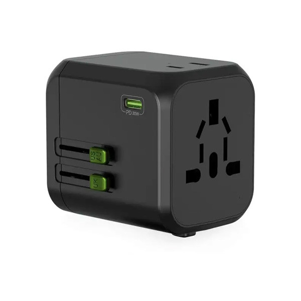 Goui UniqPD Universal Travel Charger 30W PD Black Model No. G-TRAVEL30W-K