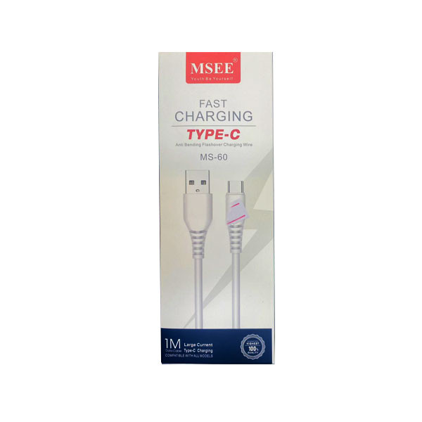 MSEE Fast Charging Cable Type-C Model No. MS-60