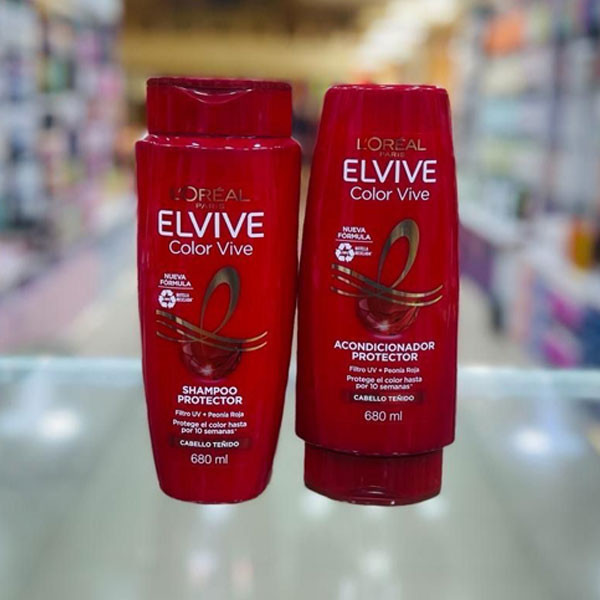 L'oréal Paris Elvive Color Vive 680ml Shampoo Protector + 680ml Conditioner
