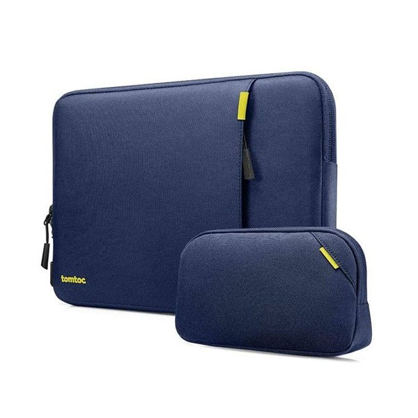 Tomtoc Defender A13 Laptop Sleeve & Pouch, 13 to 14", Navy Blue Color, Model No. A13D2BV