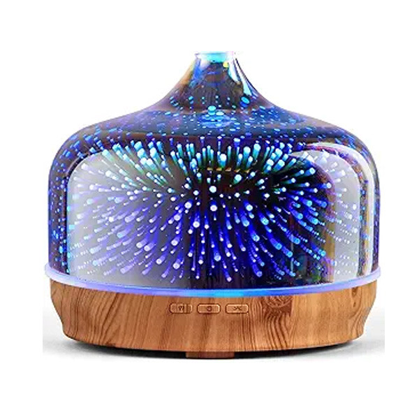 OEM Ultrasonic Aroma Diffuser With Colorful 3D Glass