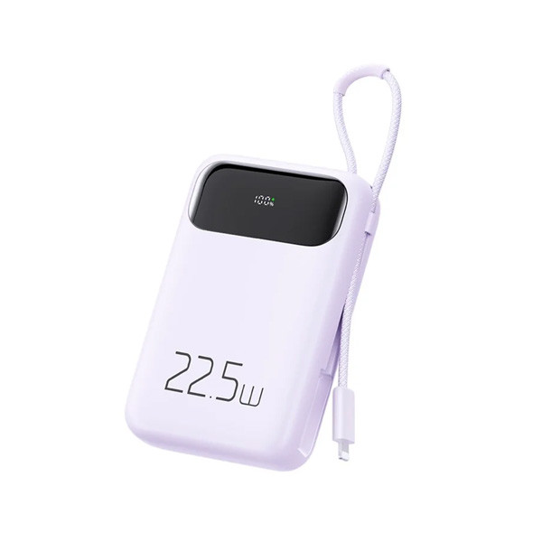 Mcdodo 20W PD+QC 10000mAh Power Bank LTG, Purple Color, Model No. MC-3252