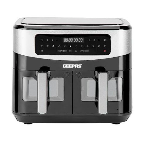 Geepas 9Lt Dual Basket Digital Air Fryer Model No. GAF37525UK