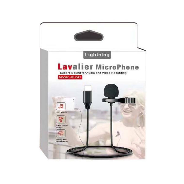 Lavalier Microphone for All iPhone Models & iPad Devices Model No. JH-041