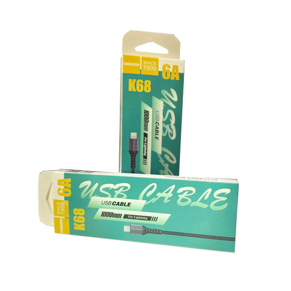 kingleen USB-A to Lightning Cable 6A Black 1m Model No. K68