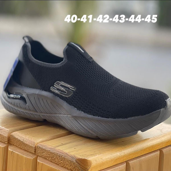 Skechers Arch Fit Sneakers without Laces in Blue Black, Gray & Beige Color for Men