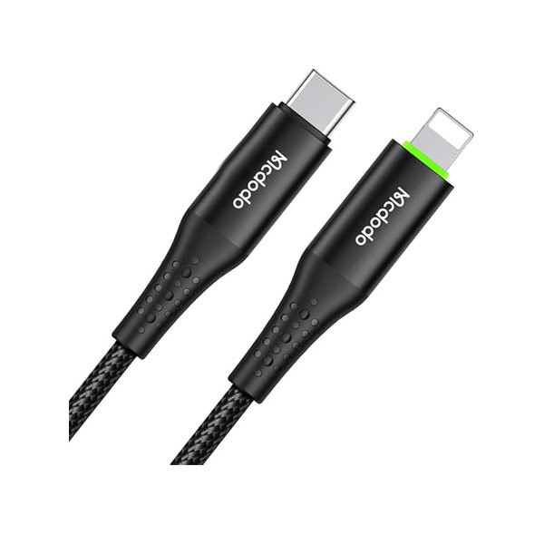 Mcdodo USB-C to Lightning Cable, 1.2m, PD Auto Disconnect, for iPhone, Black Color