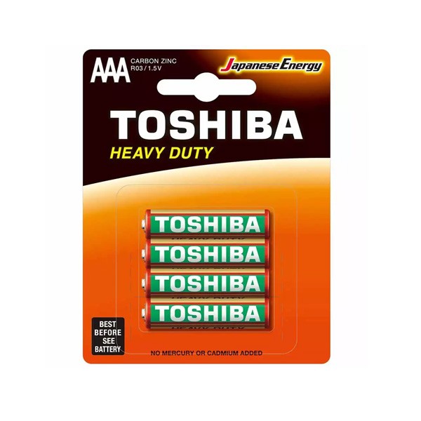 Toshiba Heavy Duty R03 Control Battery, 4Pcs