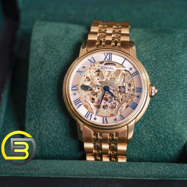 Jovial Automatic Watch 21 Jewels, Sapphire Crystal, 50m Water Resistance, Model No. 115GGMA06