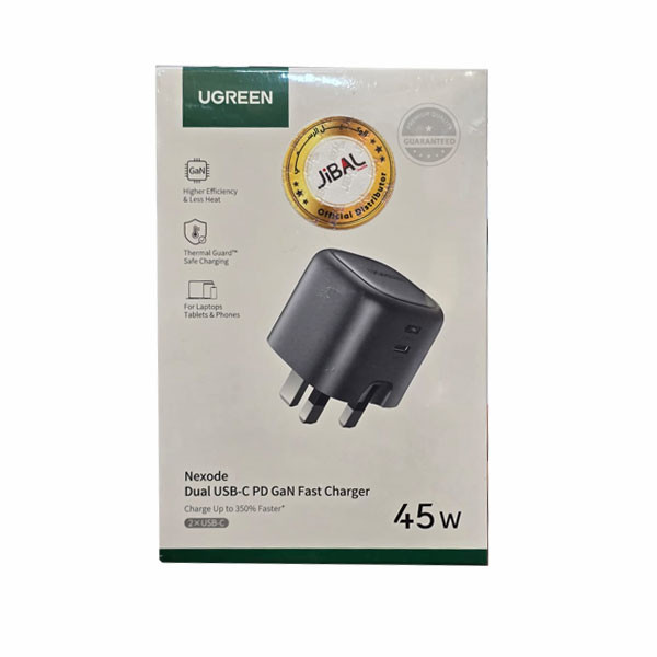 Ugreen Nexode Dual USB-C PD GaN Fast Charger 45W