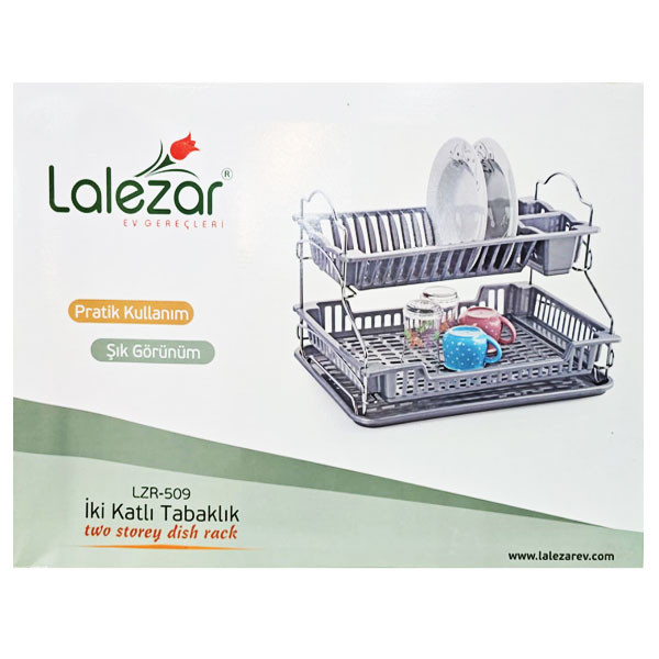 Lalezar Two-Tier Dish Rack Plate Rack Model No. LZR-509