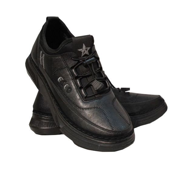 Dalen ECCO Leather Sneakers for Men - Black Color