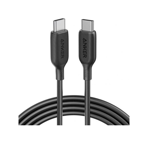 Anker Type-C to Type-C Cable 100W Braided Ultra, Black Color, Model No. A8757H11