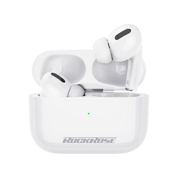 Rockrose Opera Pro True Wireless Earbuds Clear Sound & Stylish Design, White Color, Model No. RRWE26